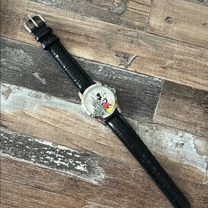 Disney Limited Release Mickey Mouse Black and Silver Classic Watch